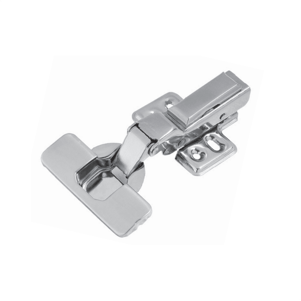 Dobradiça Easy TN Click Slow Inox Curva com calço Duplo FGVTN