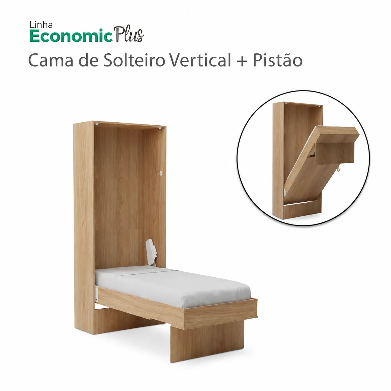 Kit de Ferragens Para Cama de Solteiro Vertical Economic Plus OrangeBed