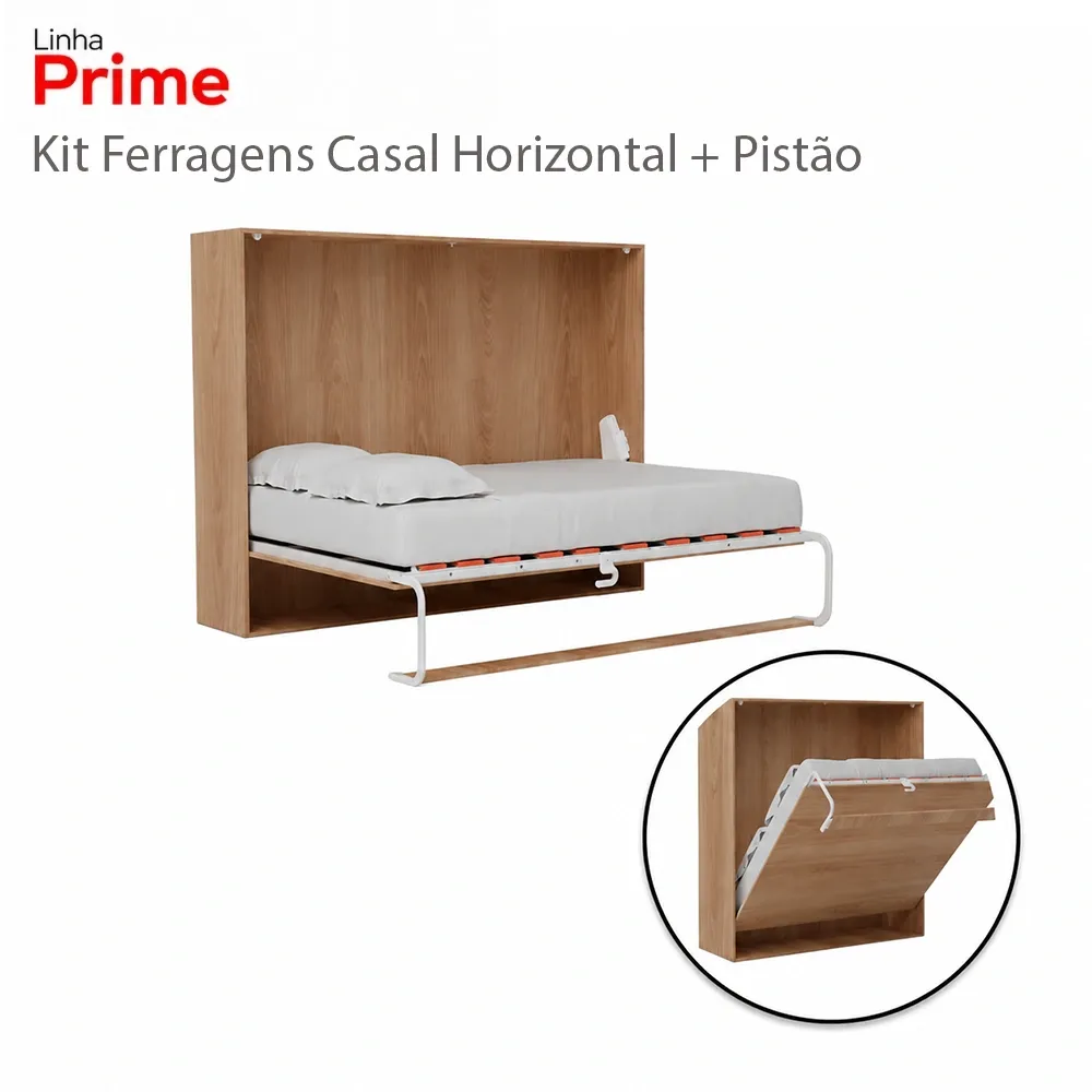 Kit Ferragens Para Cama de Casal Horizontal OrangeBed