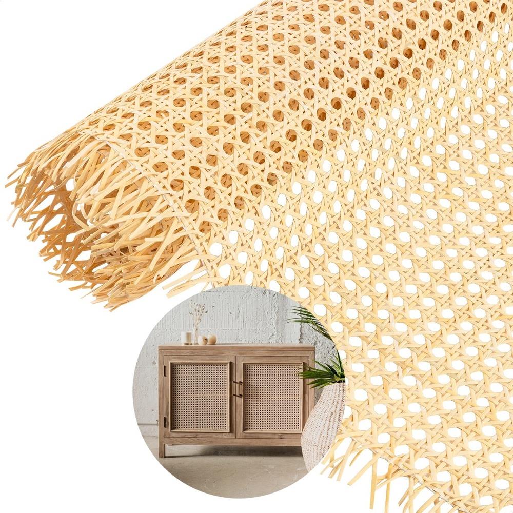 Palha Indiana Natural Sextavada P/ Móveis 80cm X 1 Mt Rattan