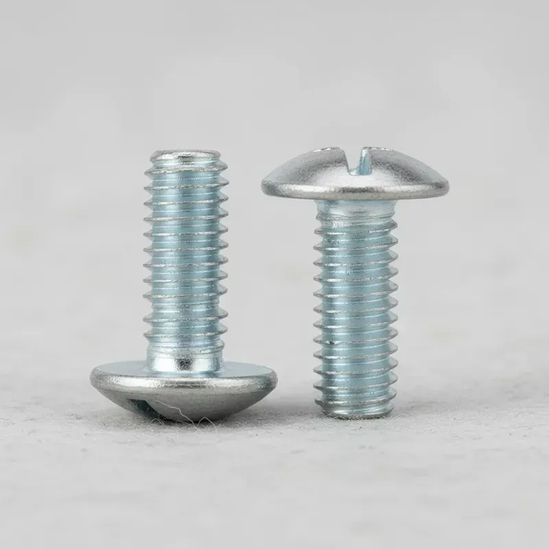Parafuso Maquina Lentilha Fenda 1/4x1/2 Zincado 100 Peças
