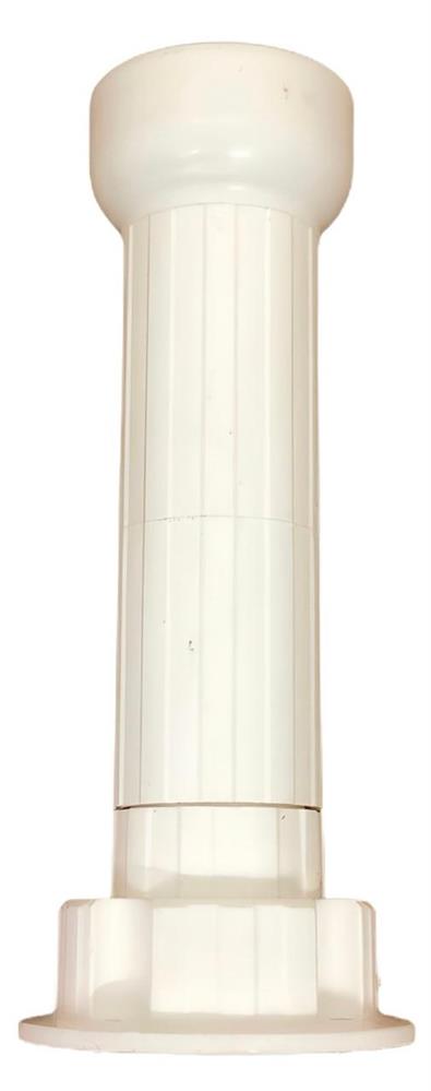 Pé Para Moveis Regulável E De Plástico 4 Furos 100mm Branco