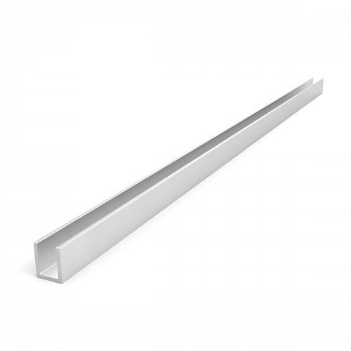 Perfil U Canaleta Rm-136 para Porta de Correr com 2 Metros Aluminio Rometal