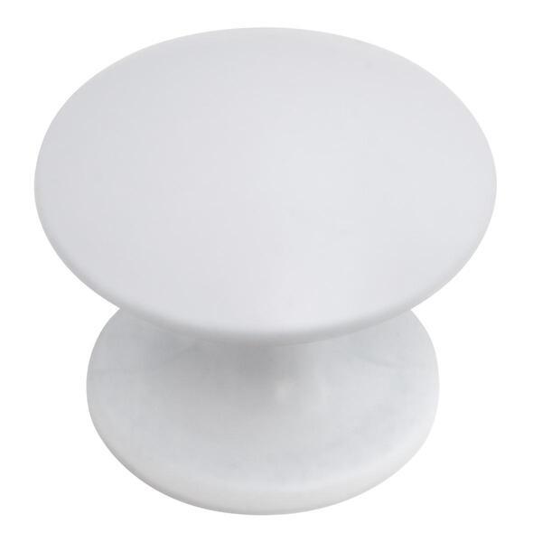 Puxador Cogumelo 25mm Branco Acetinado