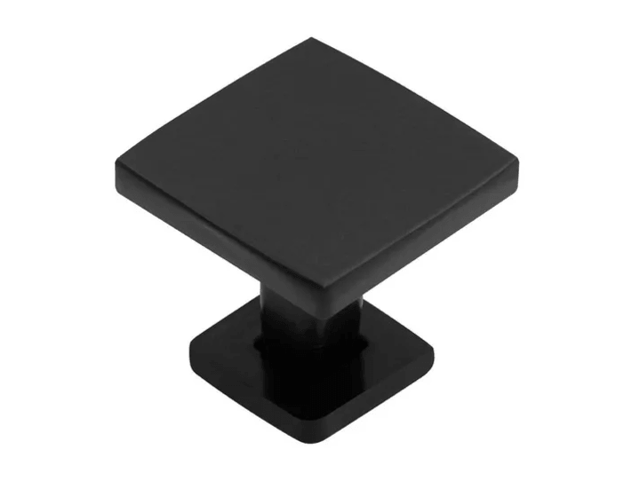Puxador Ponto Quadrado 25mm Preto Acetinado