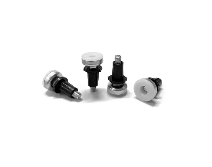 Sapata Pé Niveladora Metal Com Bucha 1/4x1 10 Peças