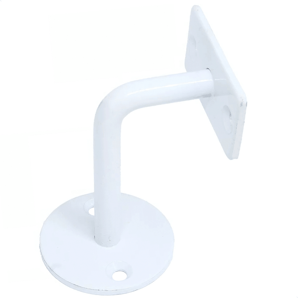 Suporte Para Corrimão Com Base Redonda Branco