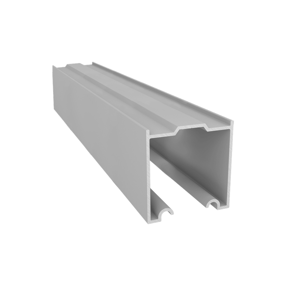 Trilho Superior RM-018 Sobreposto Barra com 2 metros Alumínio Anodizado Rometal