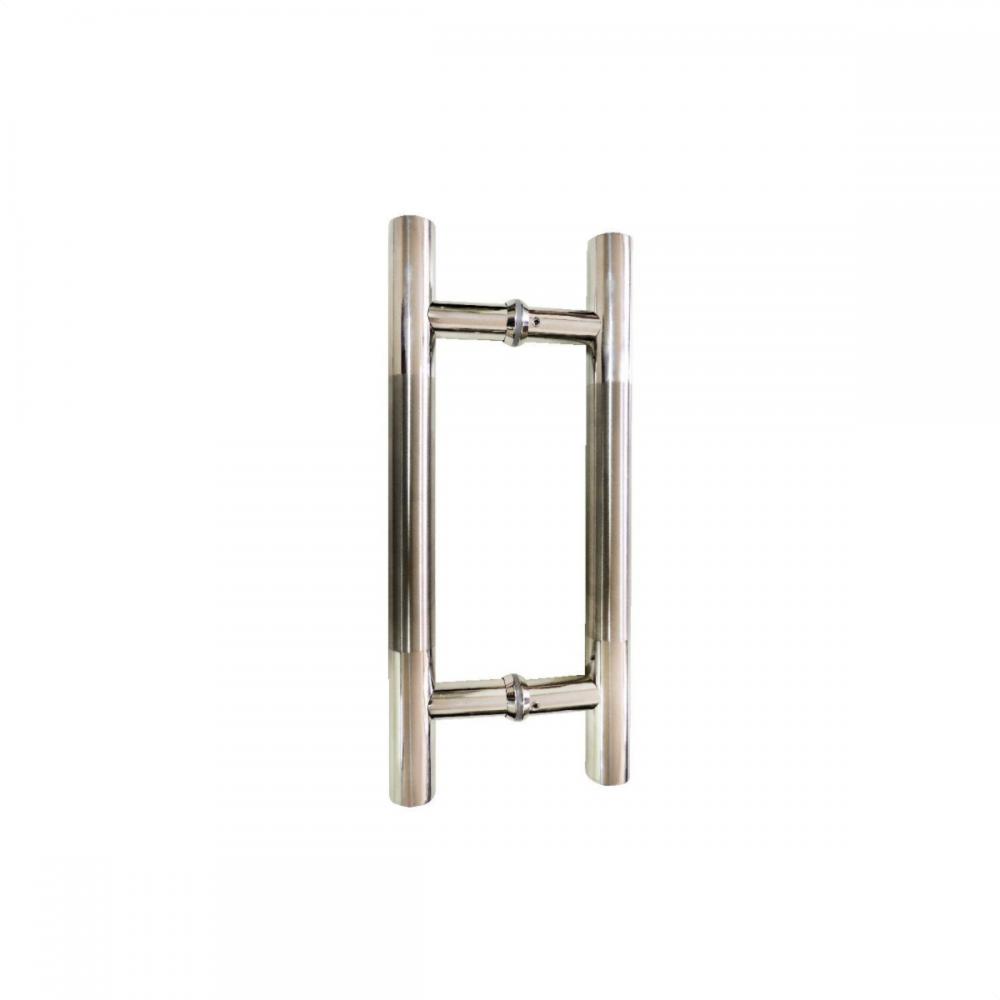 Puxador Duplo de Inox Polido Escovado 550/300mm Italy Line