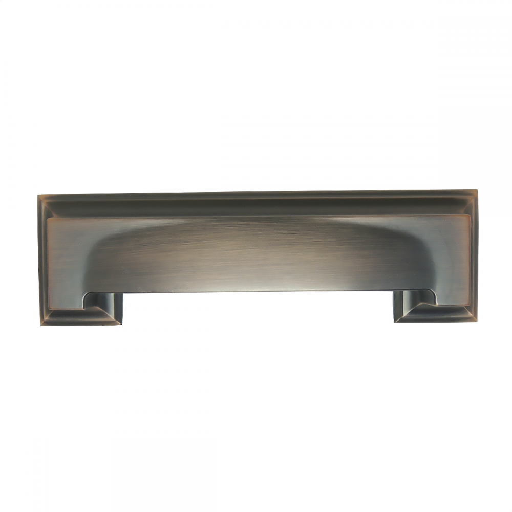 Puxador Colonial 219 Concha Quadrado 96mm Cobre Velho  - ItalyLine