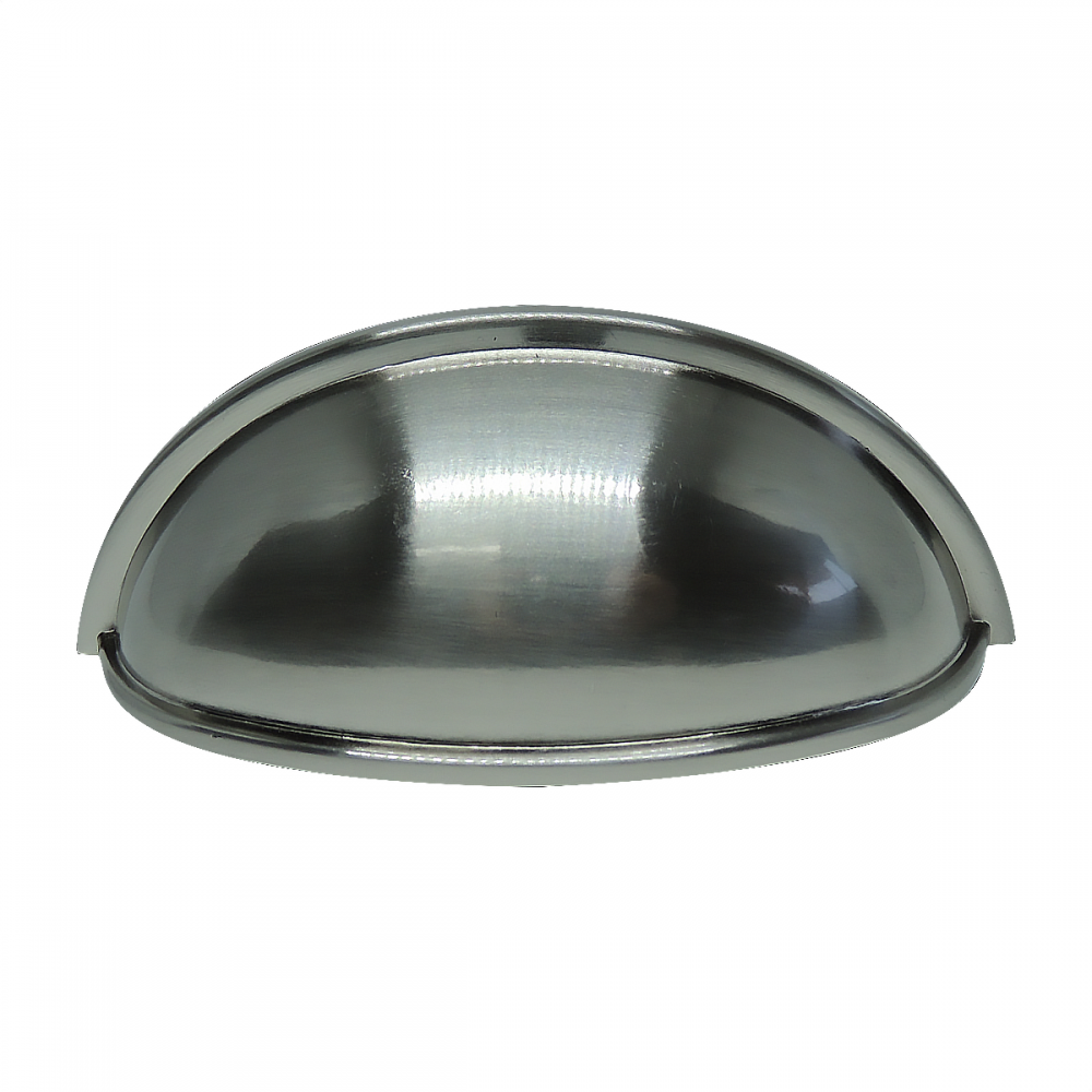Puxador Colonial 220 Concha 76mm Escovado - ItalyLine