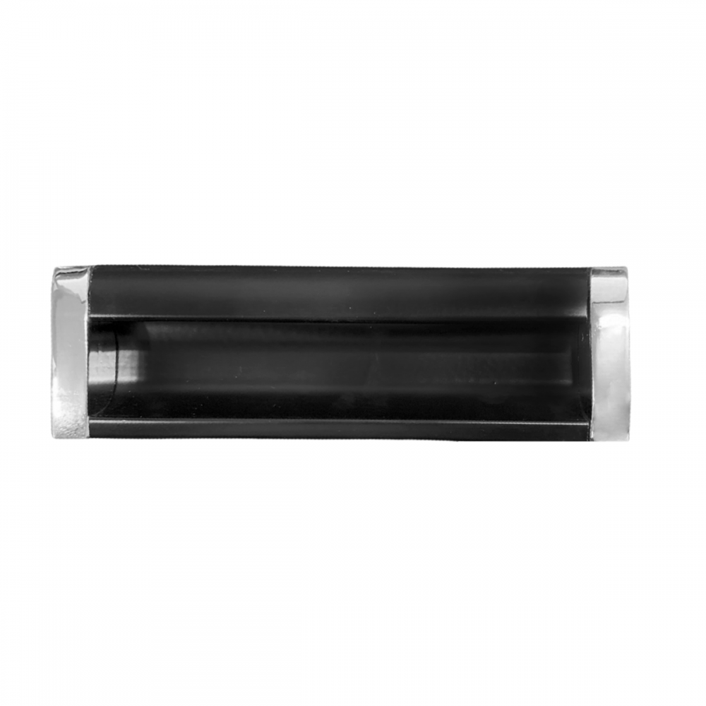 Puxador Concha AP1272 Alum curvo 128mm Preto