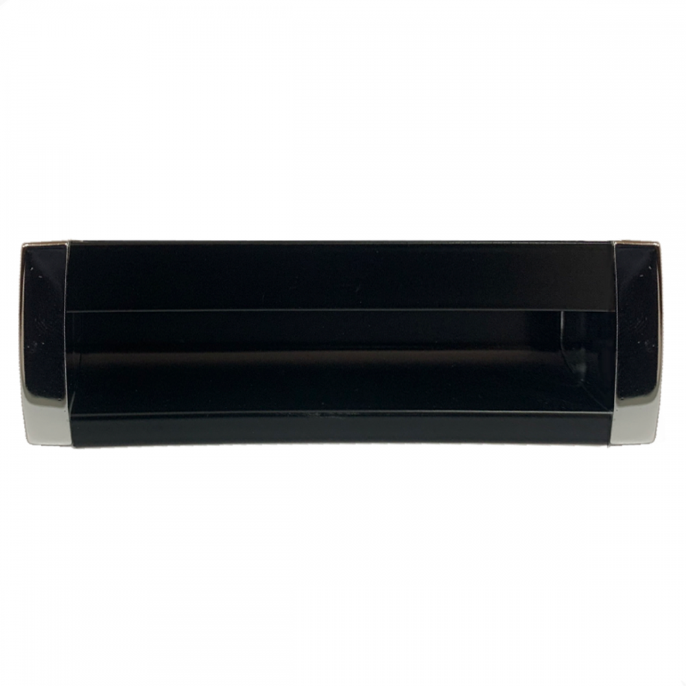 Puxador Concha AP1272 Alum Reto 128mm Preto