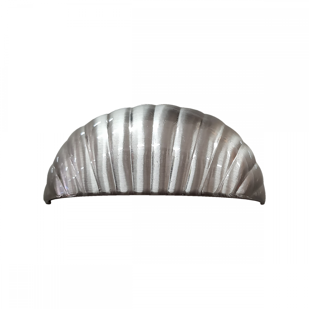 Puxador Concha Ostra 64mm Níquel Escovado - Gruppa