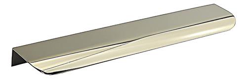 Puxador De Moveis Dourado Brilhante Alumínio Smart 128mm