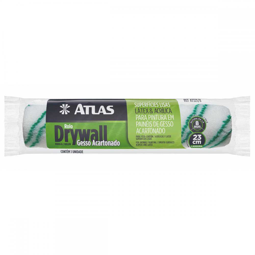 Rolo para Pintura de Drywall 23cm AT321/8 - Atlas