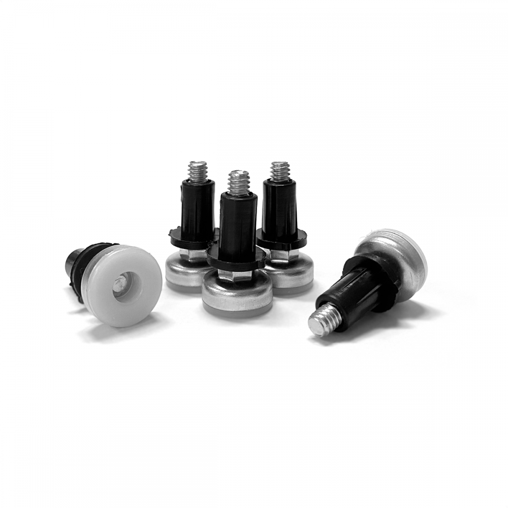 Sapata 1/4x1 Zincada C/Bucha 1/4 Preta 10mm