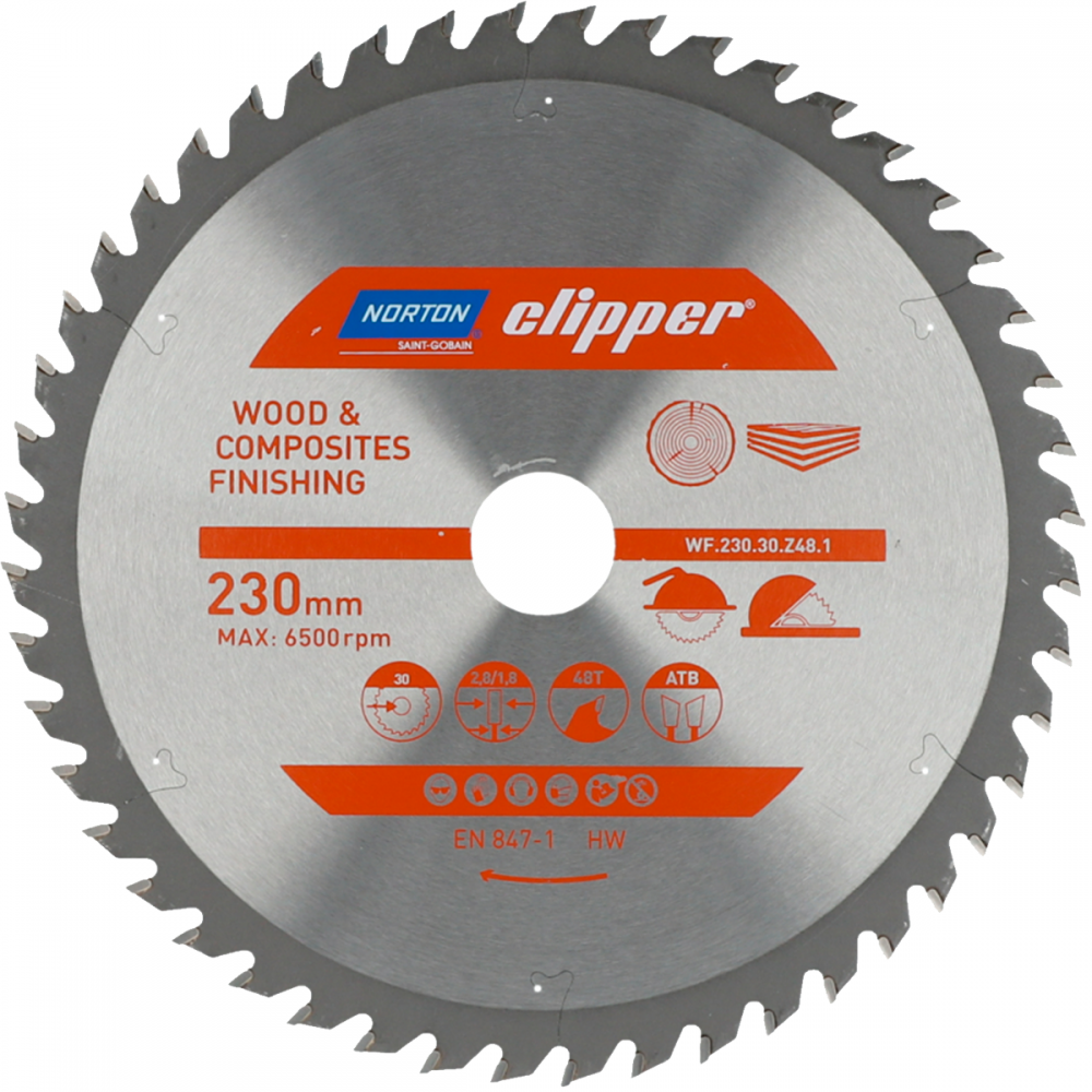 Serra Circular de Widea para Madeira 230x30x48D 70184608103 Clipper