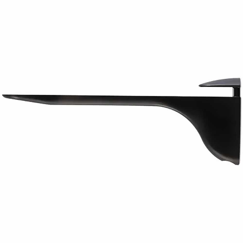 Suporte P/ Prateleira Pelicano Grande Preto Vidro Madeira
