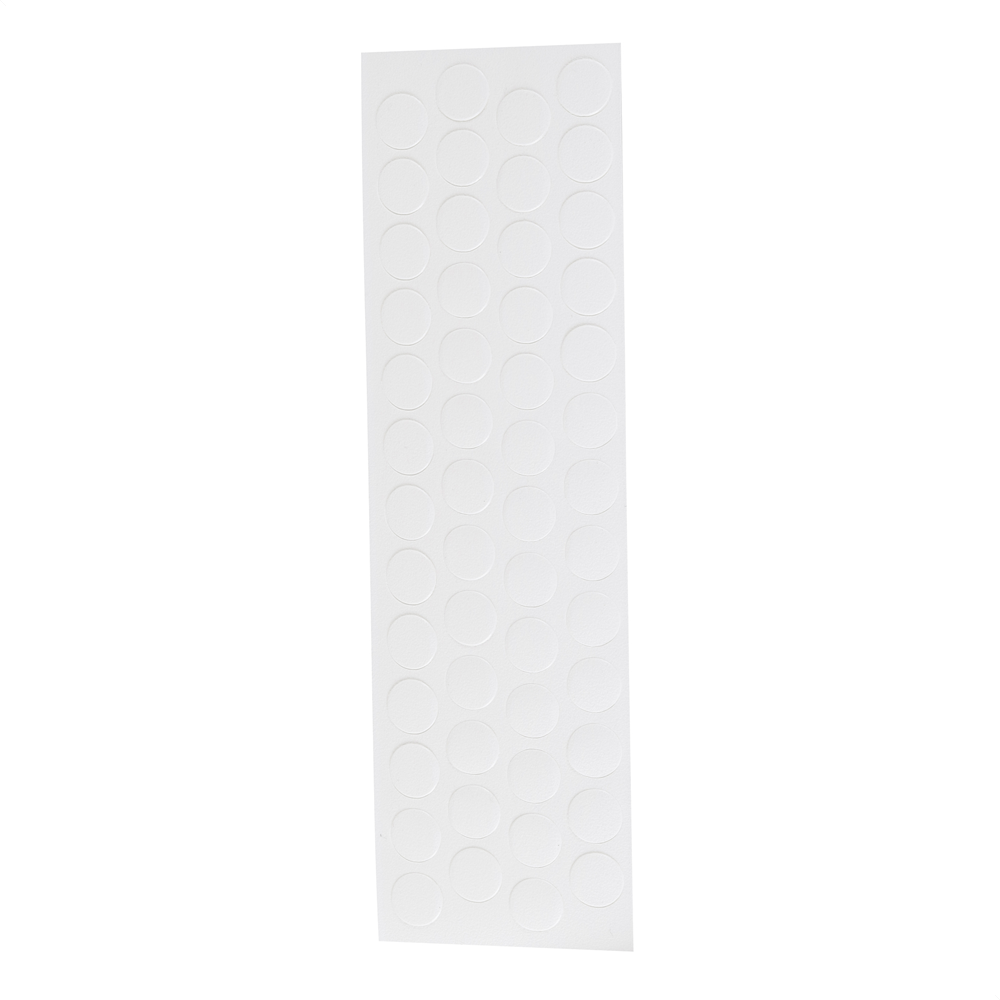 Tapa Furo Adesivo 12mm 1022 Branco Cartela com 50 Unidades