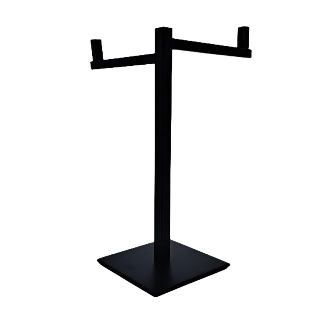 Toalheiro de Pia Quadrado C/2 Hastes T.20-2 BL Black