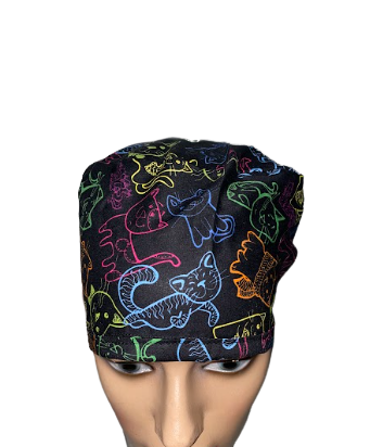 Gorro Cirúrgico, IGG+ Positivo, Rosa Neon, Fundo Preto - ToucaTop - Toucas  Cirúrgicas Divertidas e Personalizadas