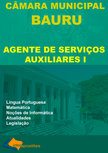 Provimento Efetivo Concursos - Apostila DAE Bauru SP Agente Operacional  Serviços Gerais Ano 2022