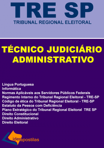 TRE SP - Curso Para Técnico Judiciário - Área Administrativa