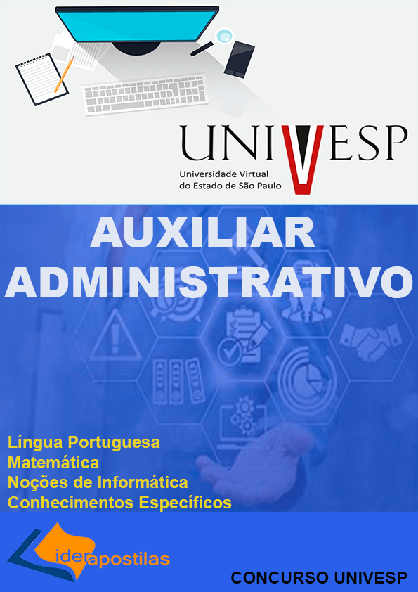 Apostila Auxiliar Administrativo Univesp Univesp Livros e Apostilas Preparatórias para