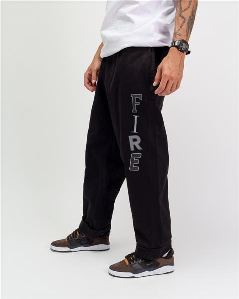 Calça Baggy Sarja Fire Random Letters (Preta) : CALÇAS : fireapparelbr