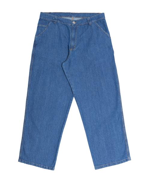 Calça Baggy Jeans Fire Reta Premium Express Logo (Azul) CALÇAS