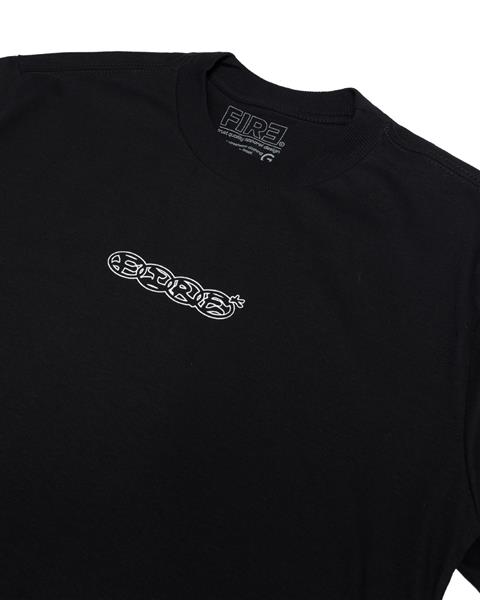 Camiseta Básica Fire Vertical Freestyle (Preto) :