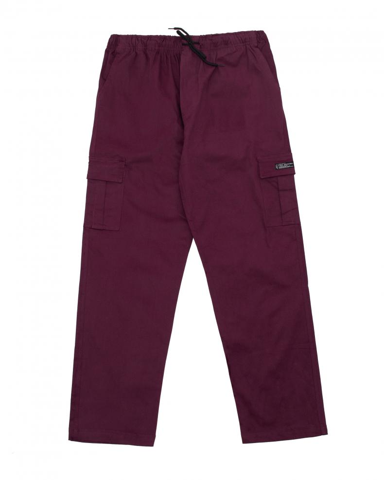 Calça Cargo Sarja Fire Reta (Vinho) CALÇAS fireapparelbr