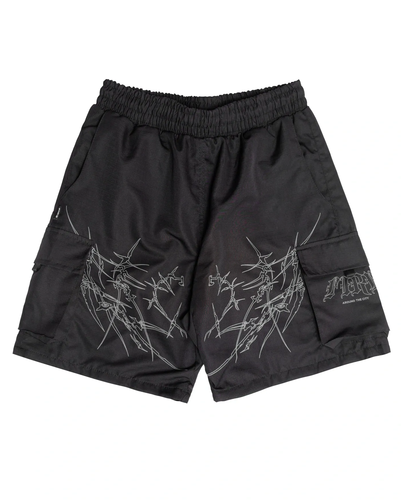 Bermuda Fire Rip Stop Forrada Tribe Heart (Preto) : BERMUDAS FIRE APPAREL