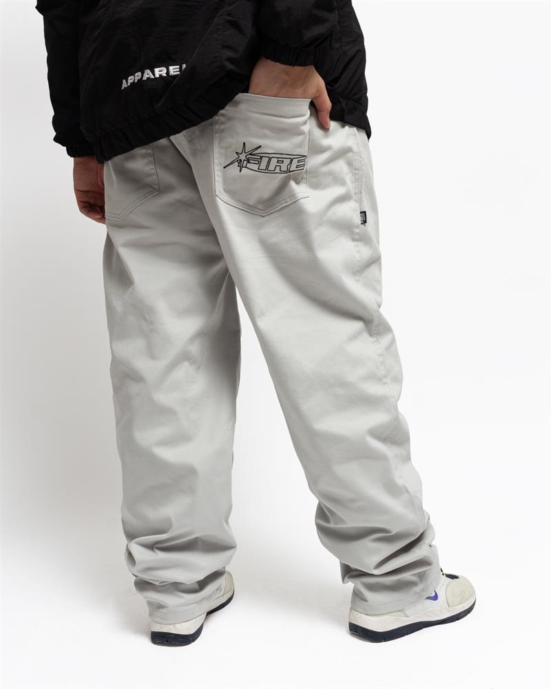 Calça Big Throw Sarja Cyber Essence (Cinza) : CALÇAS : fireapparelbr
