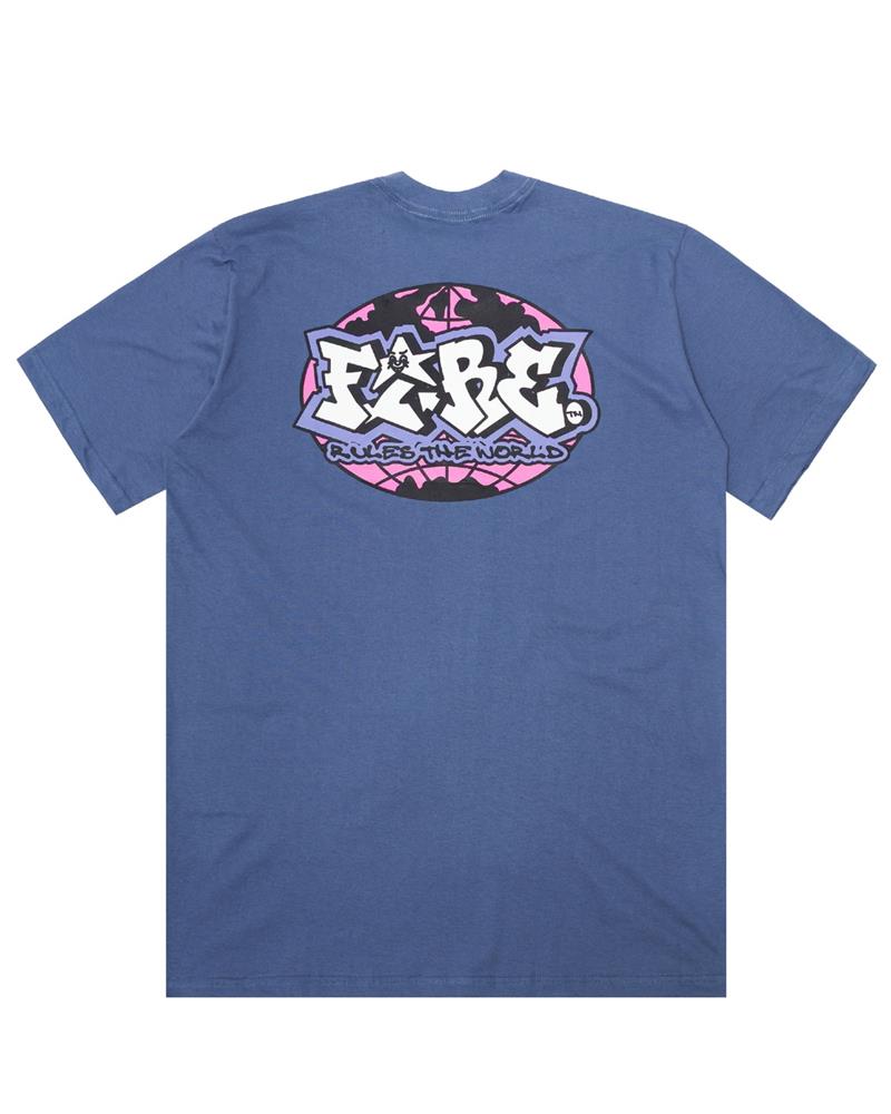 Camiseta Básica Fire Rules The World (Azul Majestic) : OUTLET