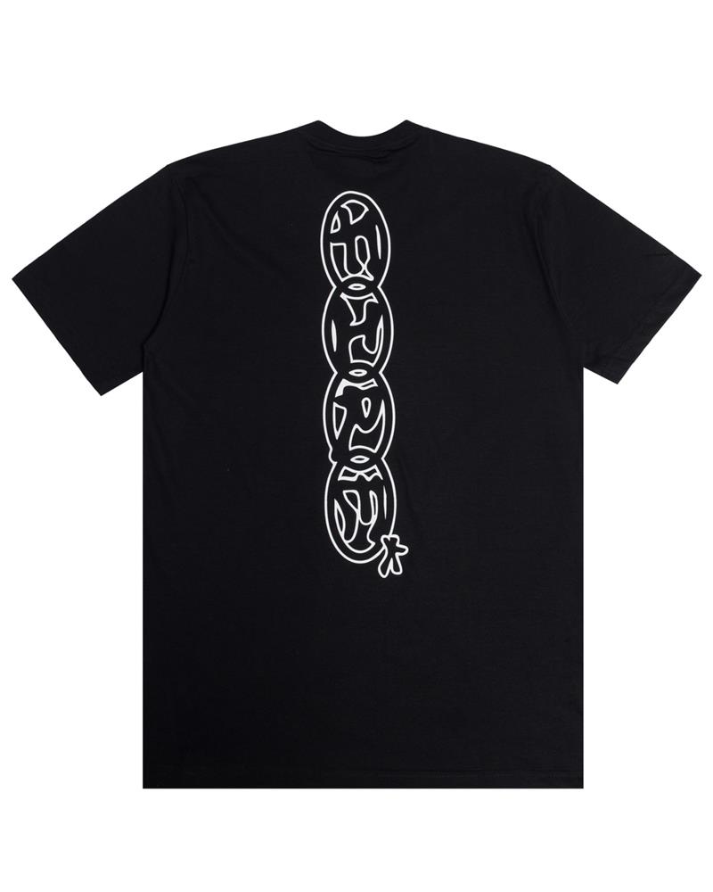 Camiseta Básica Fire Vertical Freestyle (Preto) :