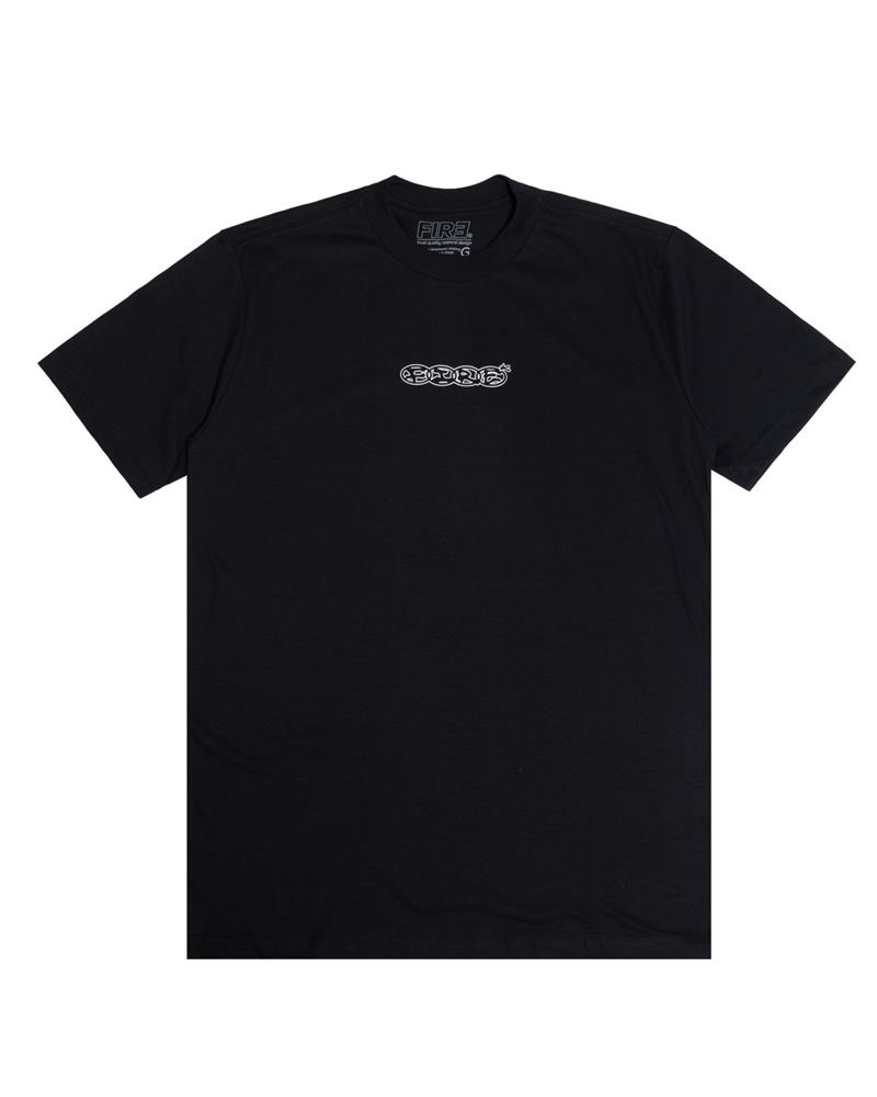 EXAMPLE / FIRE BUG CREW NECK（BLACK）XL Camiseta Básica Fire Vertical Freestyle (Preto) :