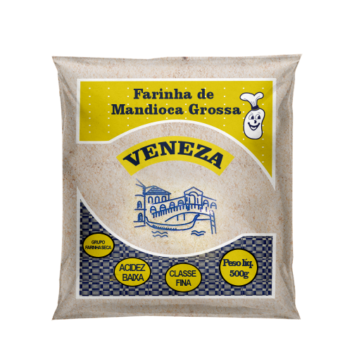 Farinha de Mandioca Grossa 20x500 Veneza - Fardo 10Kg