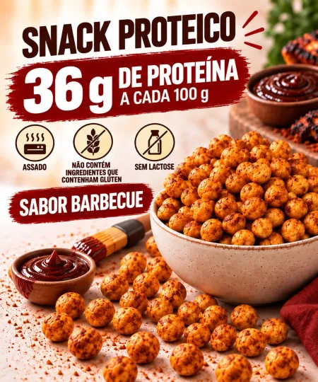 SNACK PROTEICO ERVILHA (BARBECUE) - 4X1 - CAIXA
