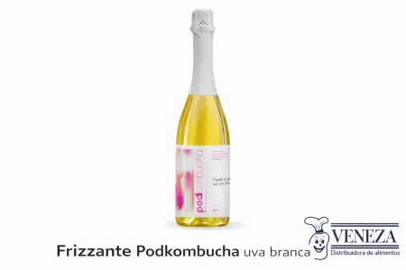 FRIZANTE PODKOMBUCHA UVA BRANCA 6x750ML - CAIXA