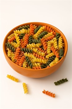 Macarrão Semola Espiral Tricolor - 1 Kg - Pacote