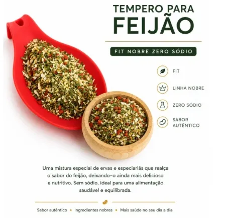 TEMPERO FIT NOBRE P/FEIJÃO 10KG - SACA - (ZERO SODIO)