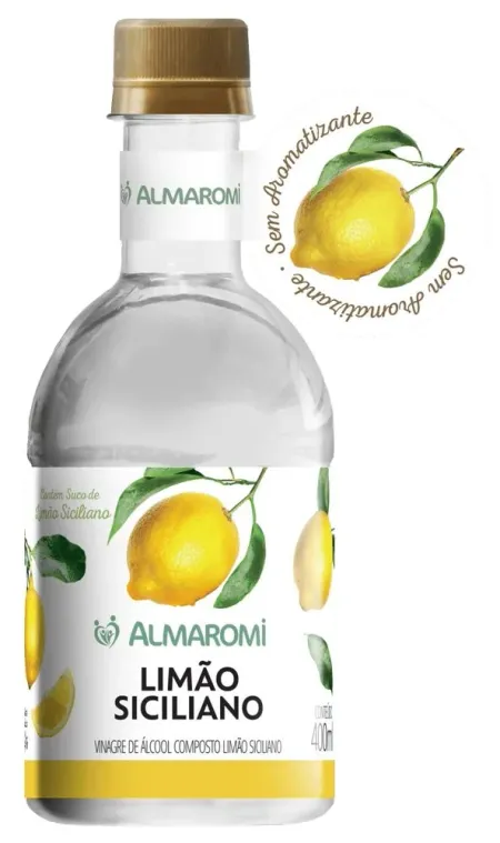 VINAGRE DE ALCOOL COMPOSTO LIMÃO SICILIANO 12x400ML - CAIXA