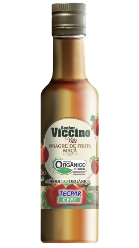 VINAGRE DE MAÇA ORGÂNICO SENHOR VICCINO 12x250ML - CAIXA
