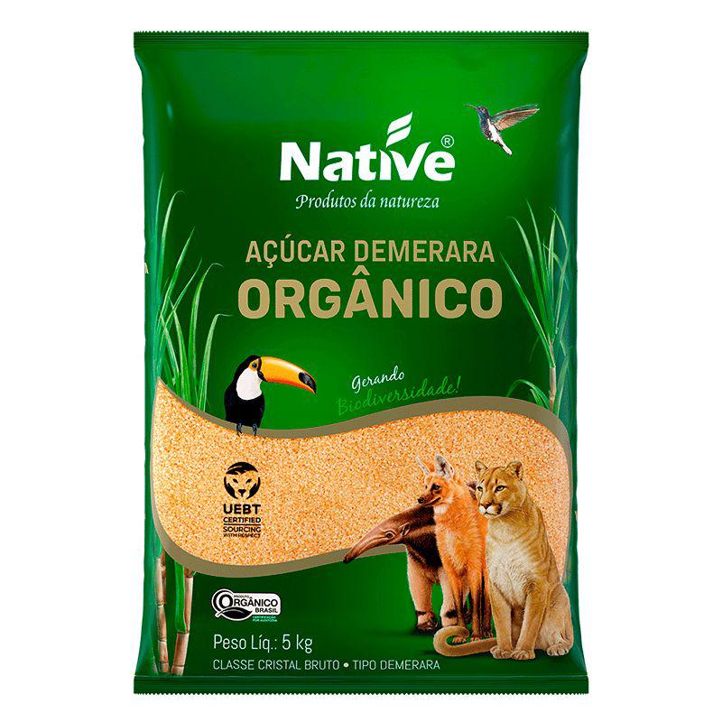 Açúcar Demerara Orgânico Native - 5kg  - Pacote