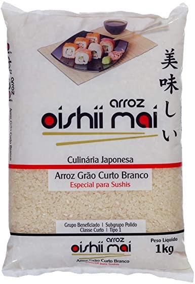 Arroz Japonês Oishii Grão Curto- 5 Kg - Pacote