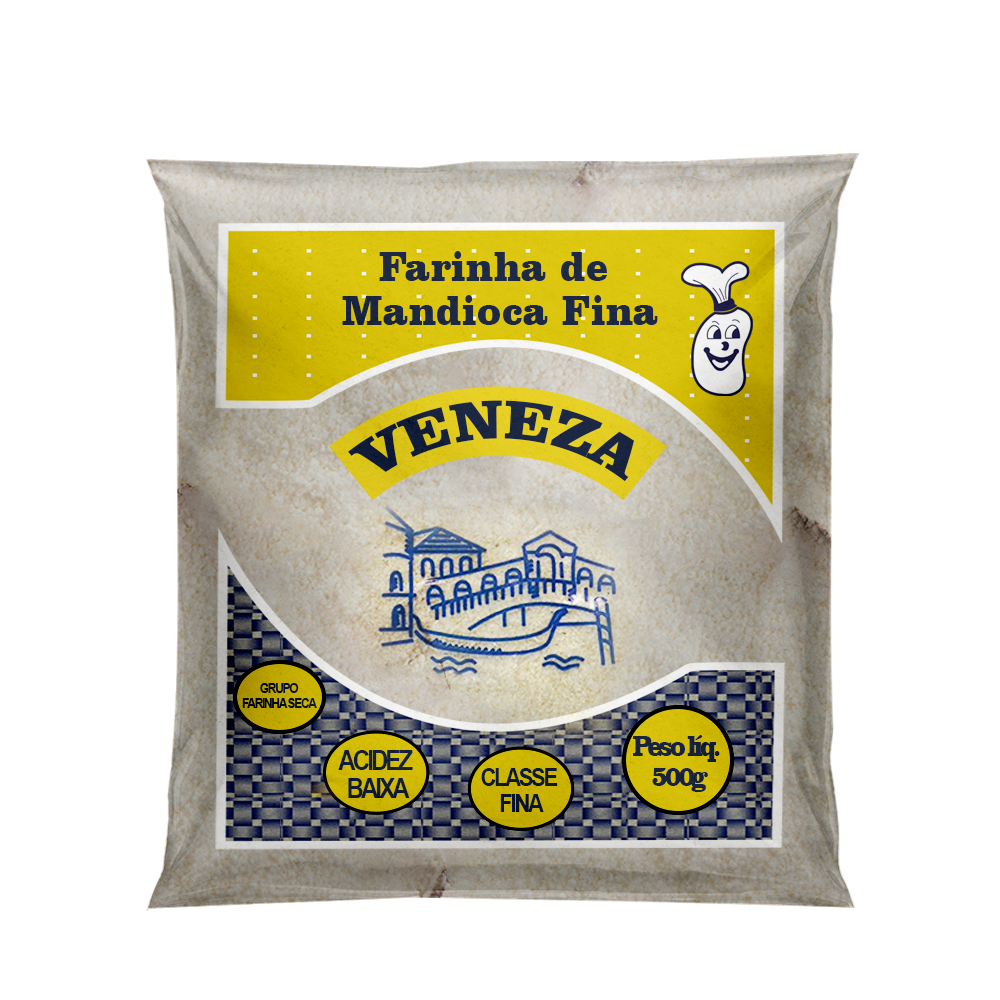 Farinha de Mandioca Fina Veneza - 20x500g Fardo - 10Kg