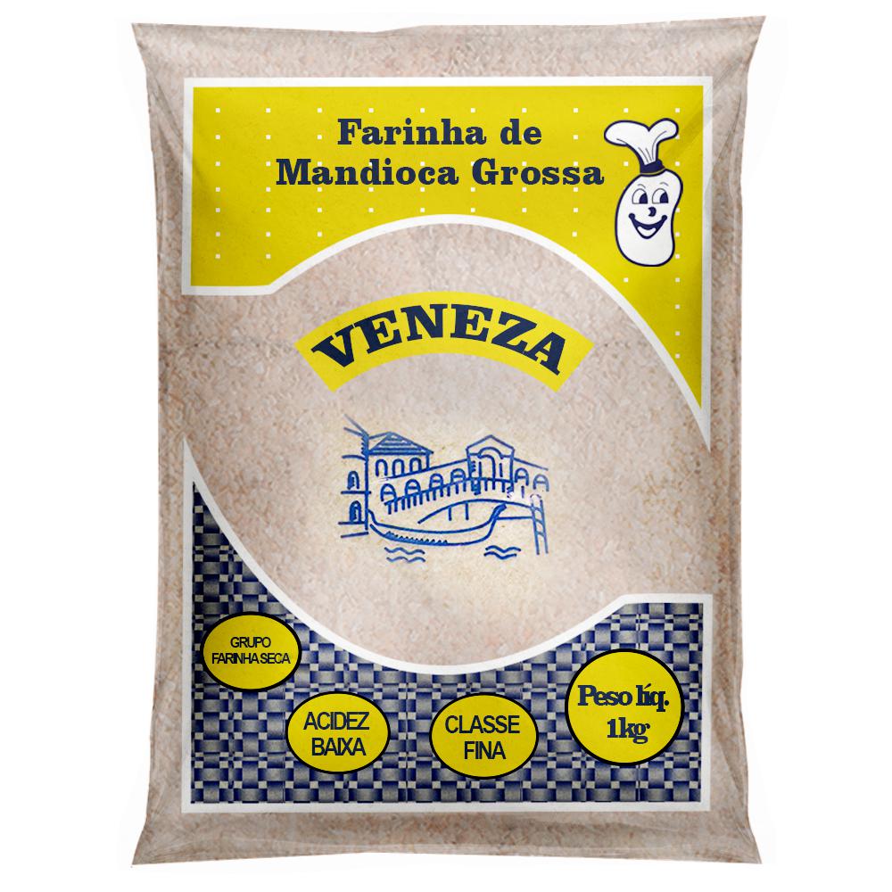 Farinha de Mandioca Grossa 20x1 Veneza - Fardo 20KG