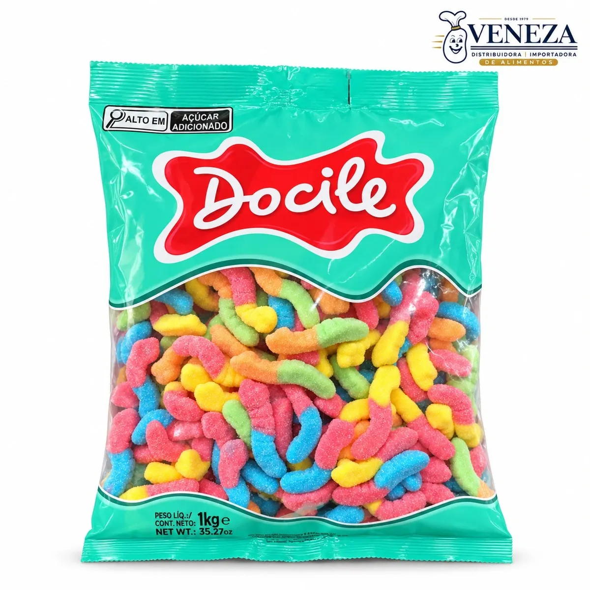 Bala Gelatina Cobrinhas Citricas - 12x1 - CAIXA